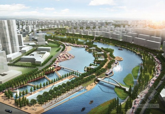 Tract & SIAD設計的安徽滁州清流河景觀