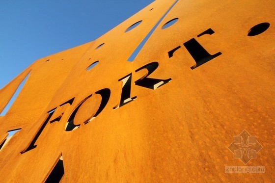 lania 景觀設計公司設計的胭脂色景觀墻 園林小品|規劃設計