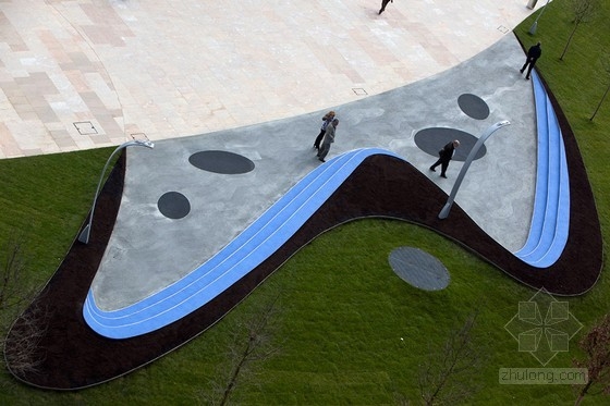 Balmori Associates設計的巴克斯廣場 中國風景園林網