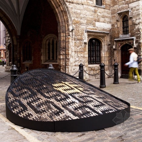 Giles Miller設計的“建筑之心”景觀小品