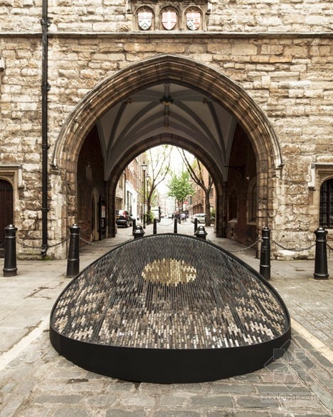 Giles Miller設計的“建筑之心”景觀小品