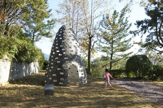 韓國磚砌豆莢小屋