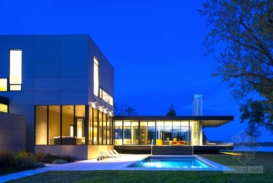 美國Tred Avon河畔的極簡住宅景觀