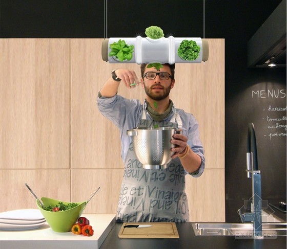 ThibautDelefortrie等設計的燈管上的香草花園