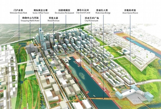 SASAKI設計的濟南新城區總體規劃