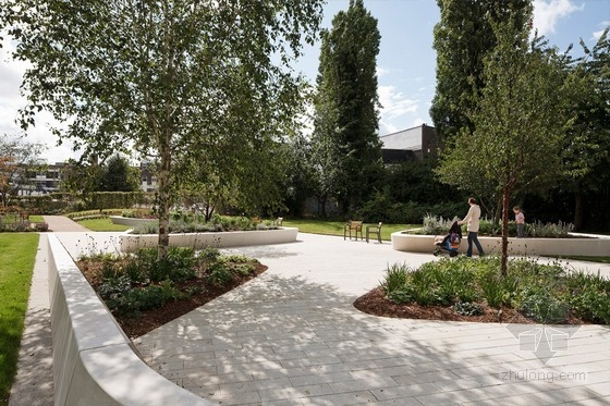 HTA設計的英國斯蒂夫尼奇城中心花園