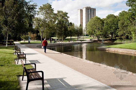 HTA設計的英國斯蒂夫尼奇城中心花園