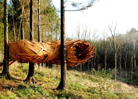 AA建筑聯盟學生設計的木結構繭