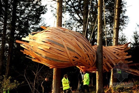 AA建筑聯盟學生設計的木結構繭