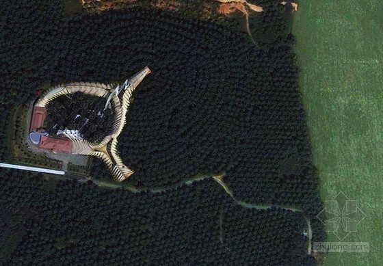 馬來(lái)西亞的竹制玲瓏谷游客中心