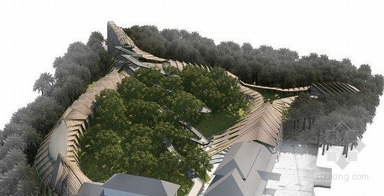 馬來西亞的竹制玲瓏谷游客中心