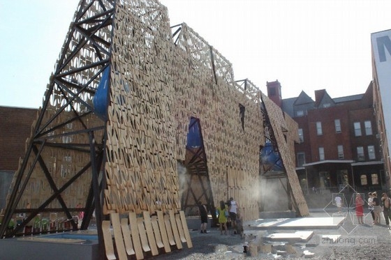 CODA設(shè)計的紐約由滑板廢棄材料制成的“派對墻”