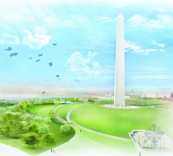 Diller Scofidio Renfro等設(shè)計(jì)的美國(guó)國(guó)家廣場(chǎng)競(jìng)賽項(xiàng)目