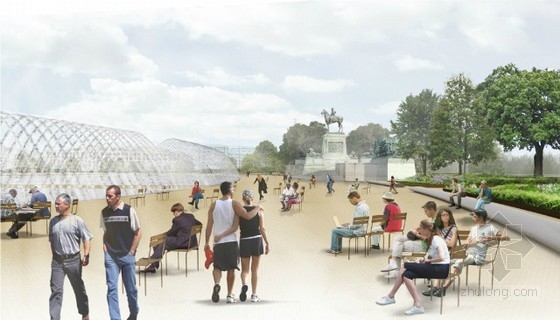 Diller Scofidio Renfro等設(shè)計(jì)的美國(guó)國(guó)家廣場(chǎng)競(jìng)賽項(xiàng)目