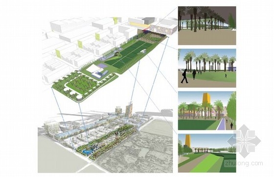 Will Bruder+合伙人景觀設計所設計的伯大尼中央商區