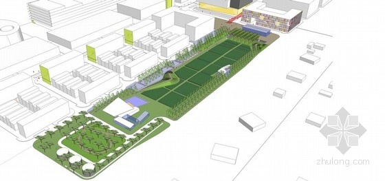 Will Bruder+合伙人景觀設計所設計的伯大尼中央商區