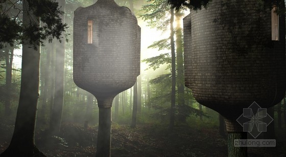 Antony Gibbon設計的樹屋Embryo