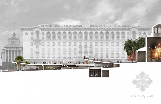 NC-Office設(shè)計(jì)的保加利亞斯維塔尼德亞浮動(dòng)廣場(chǎng)入口