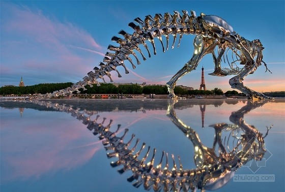 塞納河畔的霸王龍雕塑設計