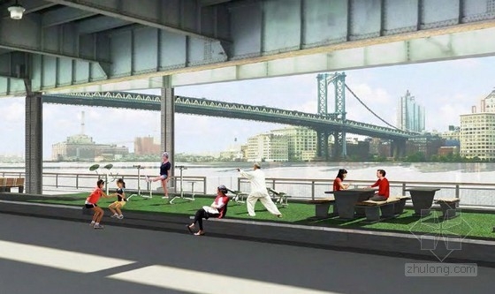 紐約新東河水前廣場