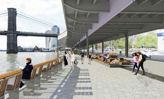 紐約新東河水前廣場