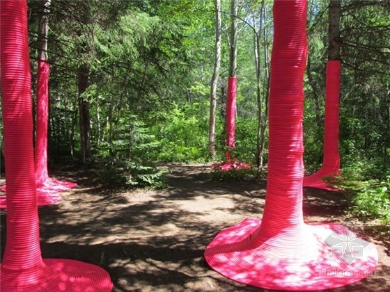 加拿大國際花園節作品:粉色的沖撞