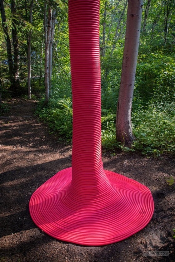 加拿大國際花園節作品：粉色的沖撞