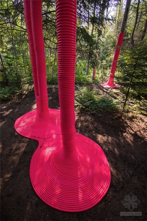 加拿大國際花園節作品：粉色的沖撞