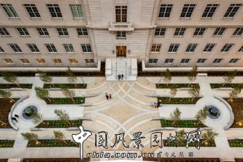 美國舊金山聯合國廣場“絲帶”庭院景觀設計