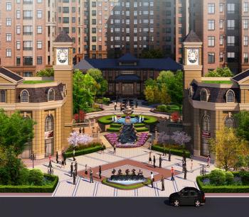 同圓作品：中奕*紫宸苑小區環境景觀設計(圖)