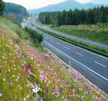 公路景觀：映在后視鏡里的美