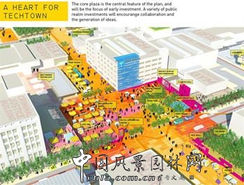 2014ASLA專業獎(18):底特律中心科技區規劃