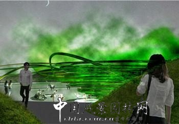 武漢園博會創意花園獲獎作品(9)：綠色水渦