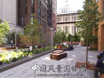 美國紐約曼哈頓比克曼街廣場景觀設計