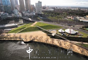 墨爾本Birrarung Marr中心公園景觀設計
