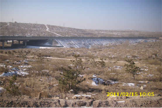 白泉山荒山修復前