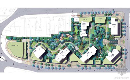 上海復地新都景觀平面圖