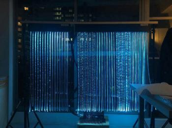 裝置藝術(shù)：日本德島藝術(shù)節(jié)LED燈光瀑布