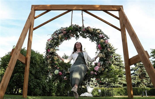 莫斯科國際花展 精美的花雕