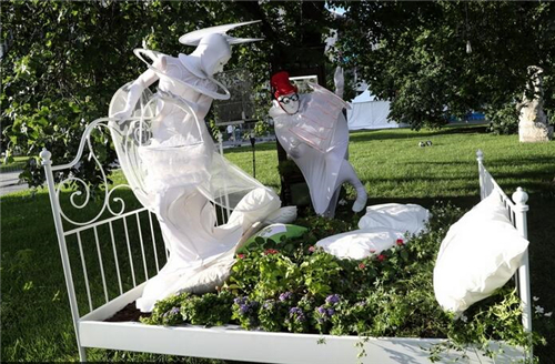 莫斯科國際花展 精美的花雕