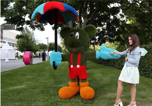 莫斯科國際花展 精美的花雕