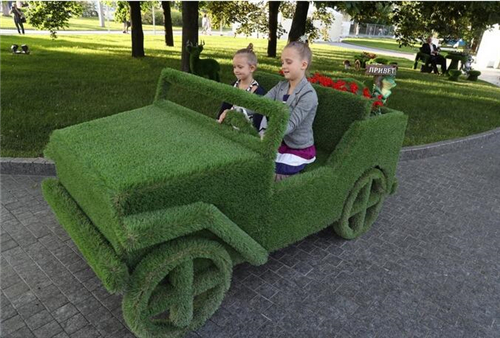 莫斯科國際花展 精美的花雕