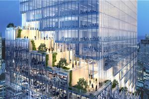 高線公園的延伸——螺旋塔樓上的瀑布花園