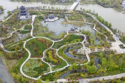 江蘇：生態留白迎蝶變 “世園”花開棗林灣