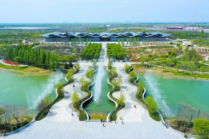 第十屆花博會倒計時30天 園區布展進入沖刺收尾階段