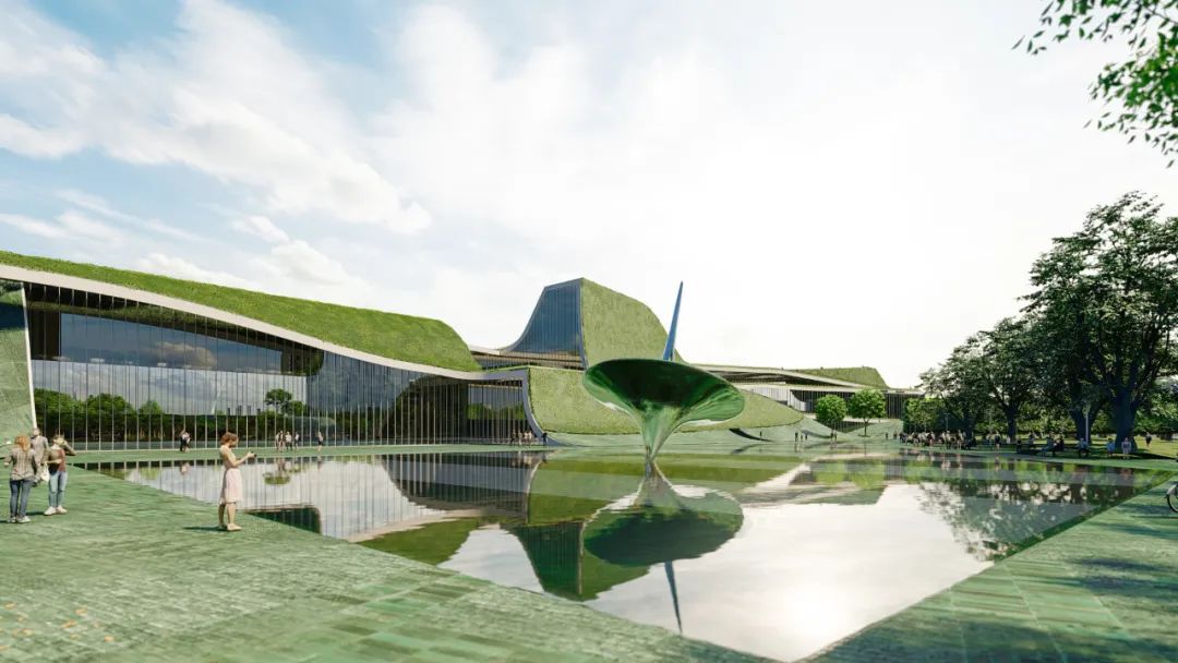 源點景觀丨中法武漢生態城文體中心