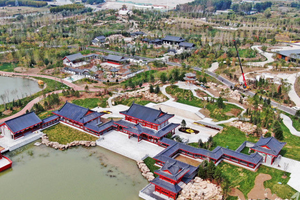 河北滄州：大運(yùn)河畔園林美景期待激情綻放