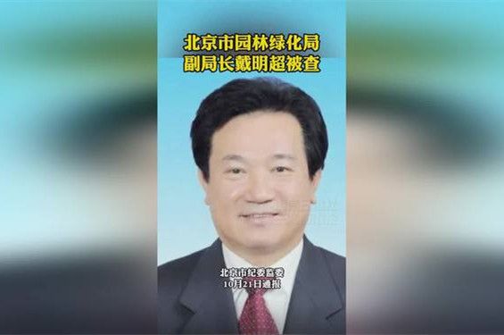 北京市園林綠化局原副局長戴明超接受審查調查