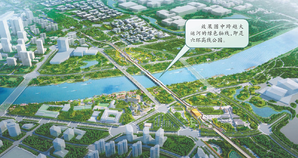 六環高線公園將串聯北京城市副中心五大功能區